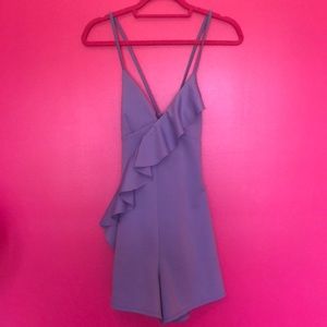 ASOS Purple Ruffle Romper